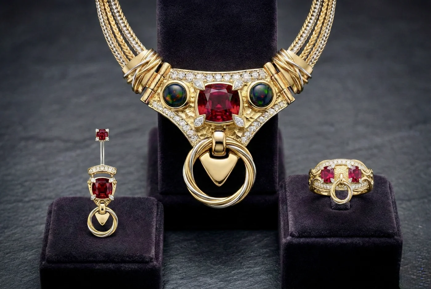 Embrasement — full necklace and chain